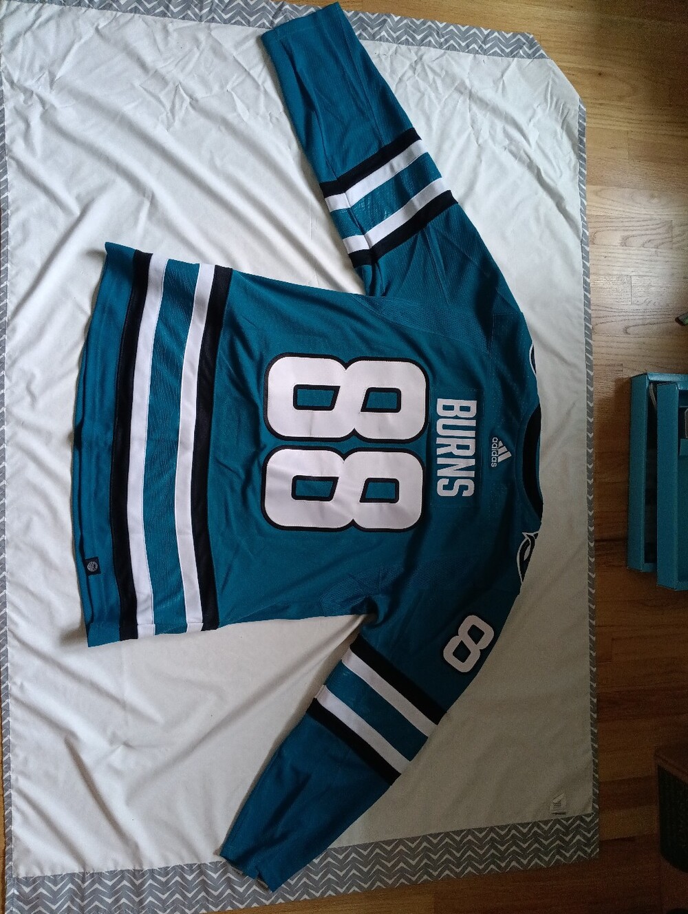 Brent Burns #88 San Jose Sharks Jersey Authentic Adidas Size 54 NWT